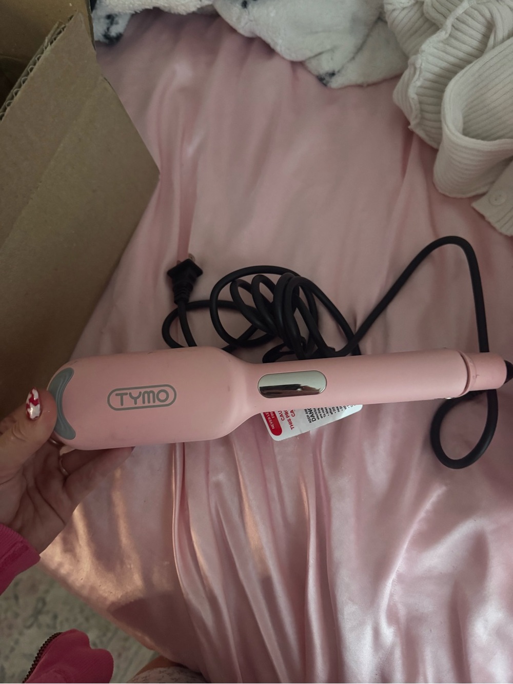 TYMO Pink Hair Styling Tool - Curling Wand
